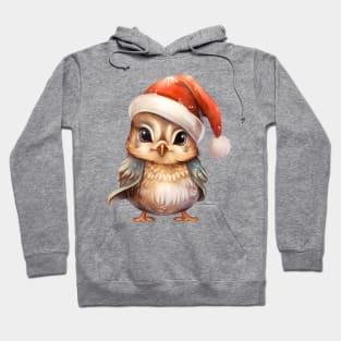 American Woodcock in Santa Hat Hoodie